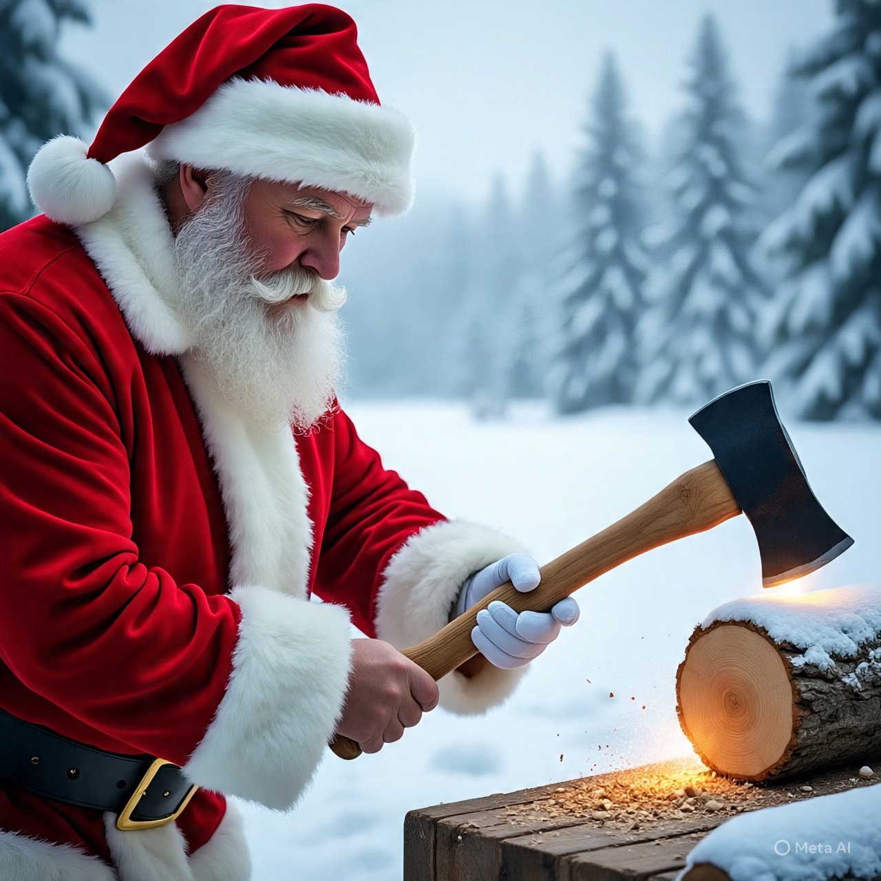 Santa Wood Cutter